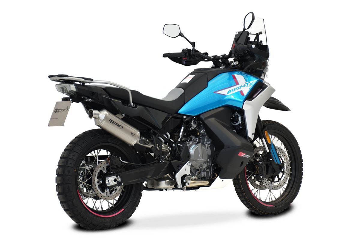 Scarico HP CORSE CF MOTO - 800MT-X 2025-2026- Short titanium- NERO