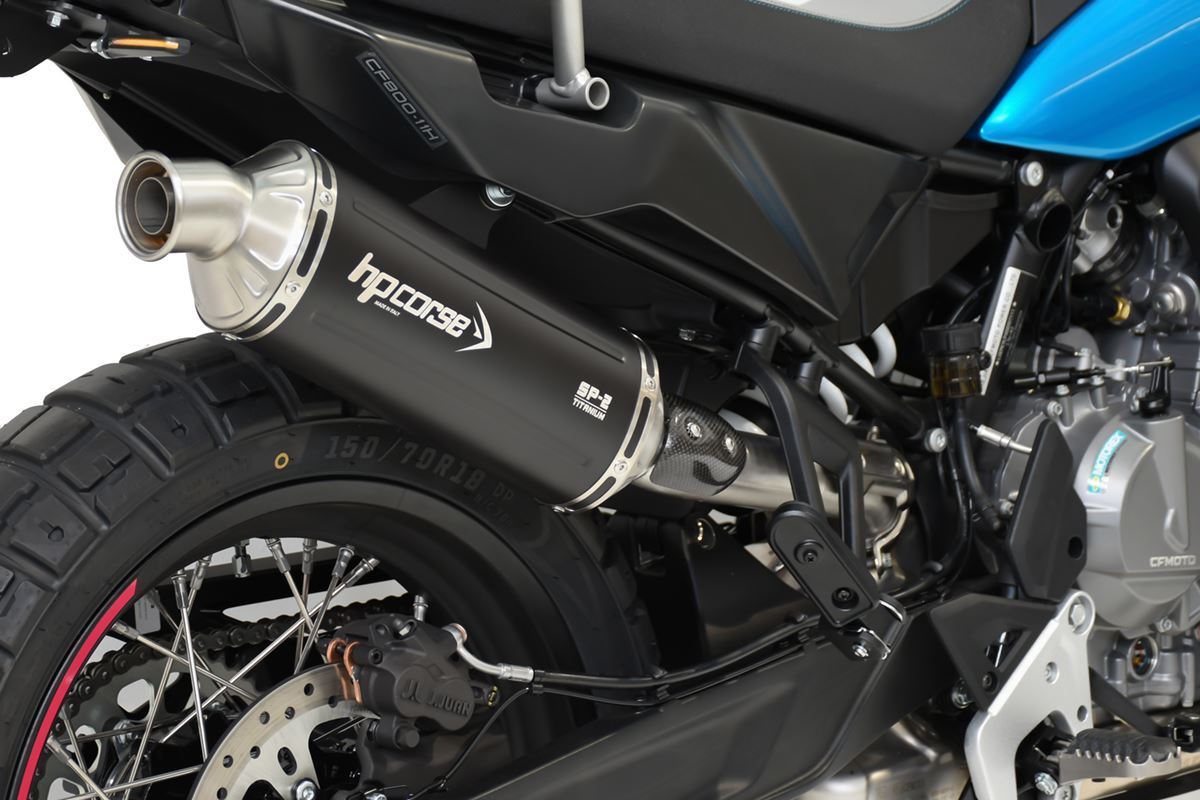 Scarico HP CORSE CF MOTO - 800MT-X 2025-2026- Short titanium- NERO