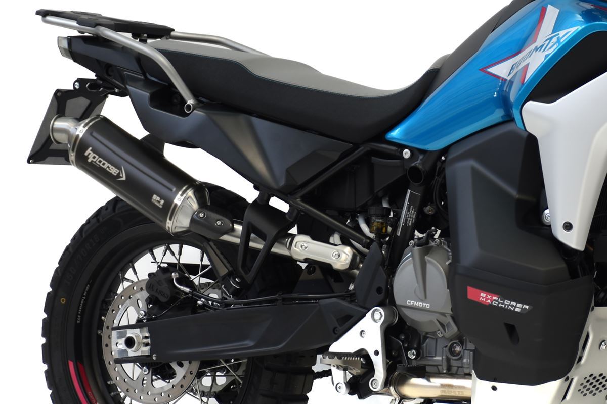 Scarico HP CORSE CF MOTO - 800MT-X 2025-2026- Short titanium- NERO