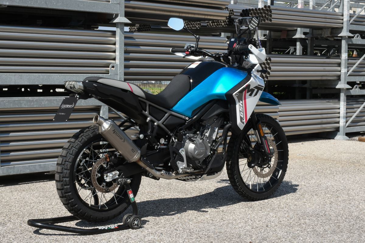 Scarico HP CORSE CFMOTO - 450MT 2024-2026 Short titanium- NERO