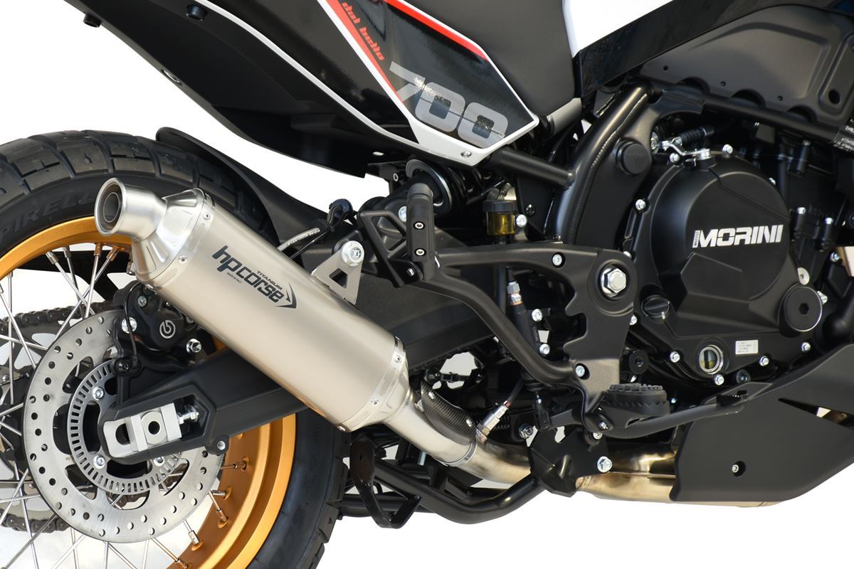 Scarico HP corse MOTO MORINI - X-CAPE 700 2025-2026 -SP-1 EVO SHORT TITANIUM/ BLACK