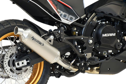 HP Corse Exhaust MOTO MORINI - X-CAPE 700 2025-2026 -SP-1 EVO SHORT TITANIUM/ BLACK