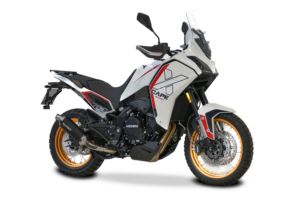 Scarico HP corse MOTO MORINI - X-CAPE 700 2025-2026 -SP-1 EVO SHORT TITANIUM/ BLACK