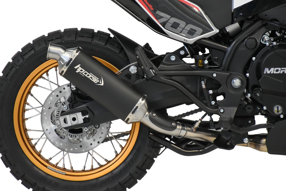 Scarico HP corse MOTO MORINI - X-CAPE 700 2025-2026 -SP-1 EVO SHORT TITANIUM/ BLACK