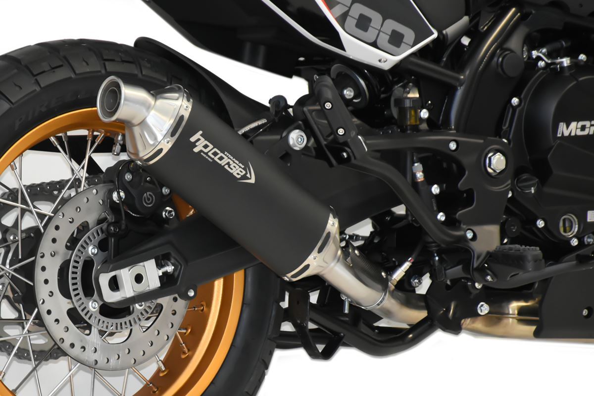 Scarico HP corse MOTO MORINI - X-CAPE 700 2025-2026 -SP-1 EVO SHORT TITANIUM/ BLACK