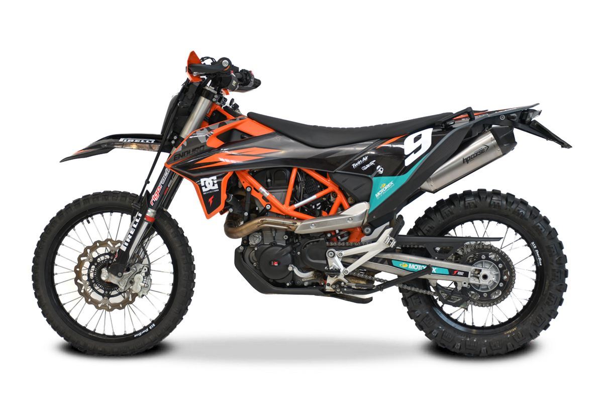 Scarico Hp Corse -KTM - 690 ENDURO 2021-2024 SP-1 CARBON SHORT TITANIUM