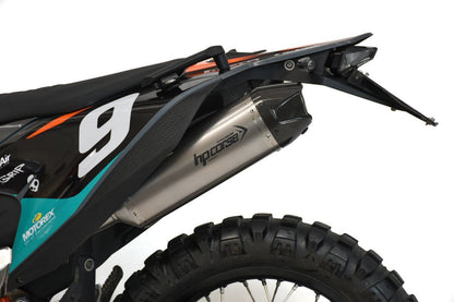 HP Corse Exhaust -KTM - 690 ENDURO 2021-2024 SP-1 CARBON SHORT TITANIUM