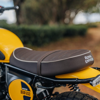 BROWN SIGNATURE SCRAMBLER SEAT
bear 650
royal enfield