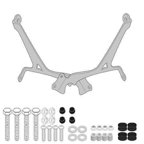KIT completo PARABREZZA - GIVI-9053A  per Royal Enfield Meteor 350