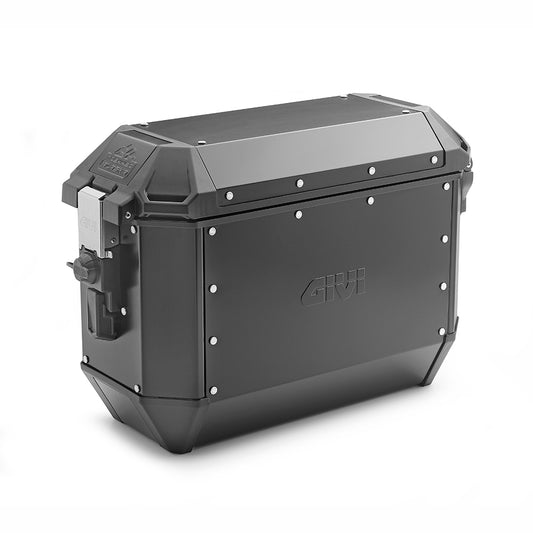 Coppia Valigie Laterali Moto GIVI Trekker Alaska Alluminio Verniciato Nero 36 lt ALA36BPACK2
