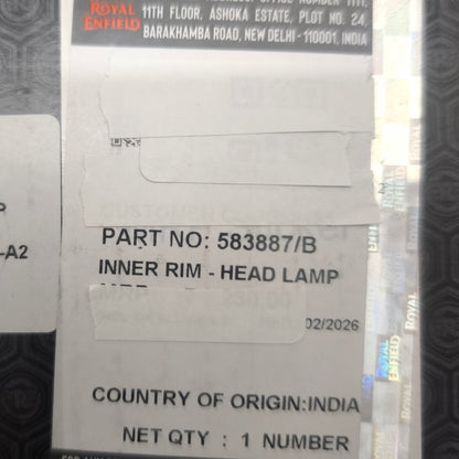HEADLIGHT RING - Hunter 350Cc Original Royal Enfield RAN00568/A
