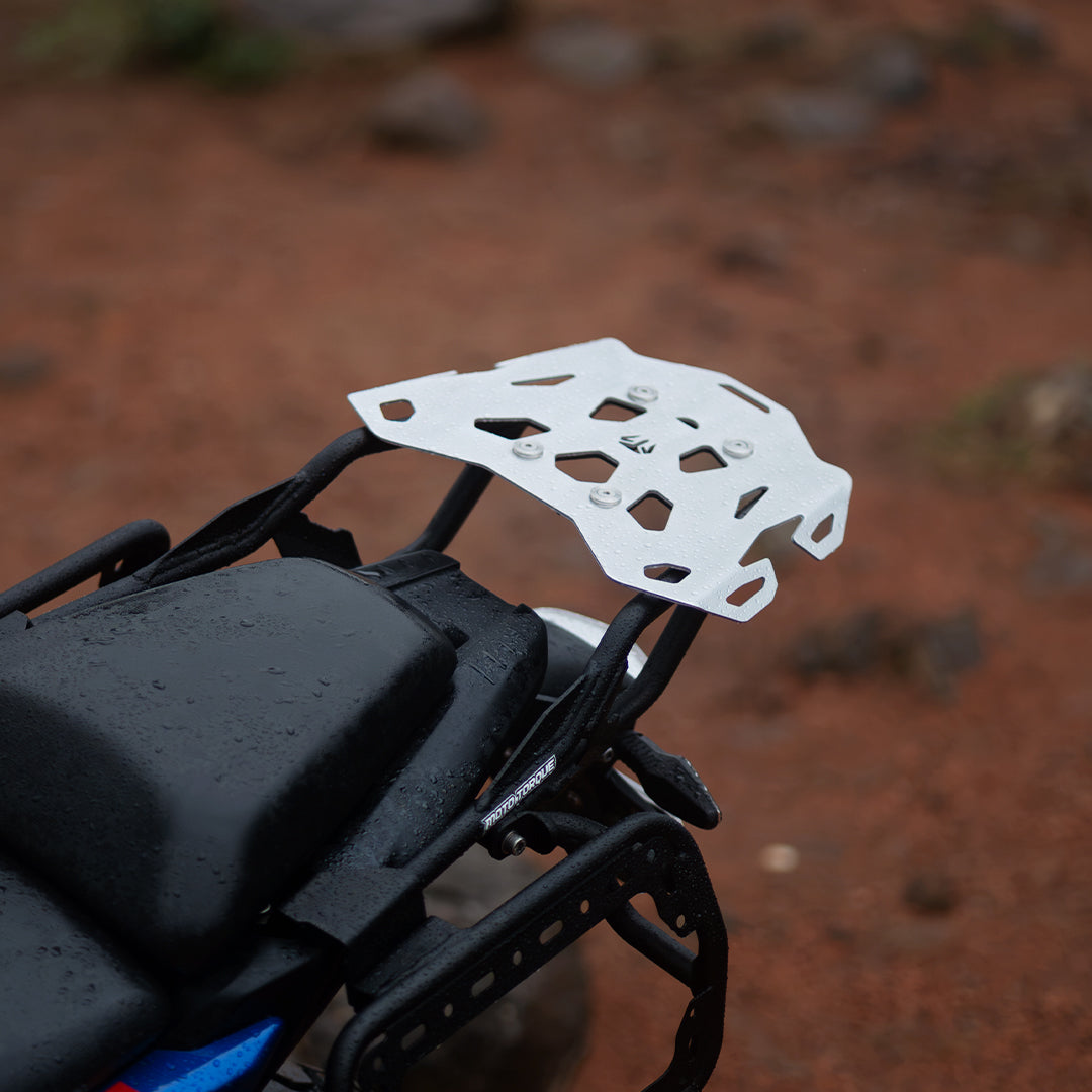 Portapacchi Posteriore con Piastra Superiore in Alluminio Moto Torque per BMW F450 GS