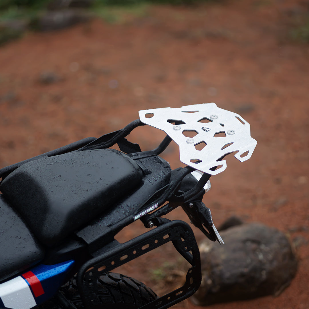 Portapacchi Posteriore con Piastra Superiore in Alluminio Moto Torque per BMW F450 GS