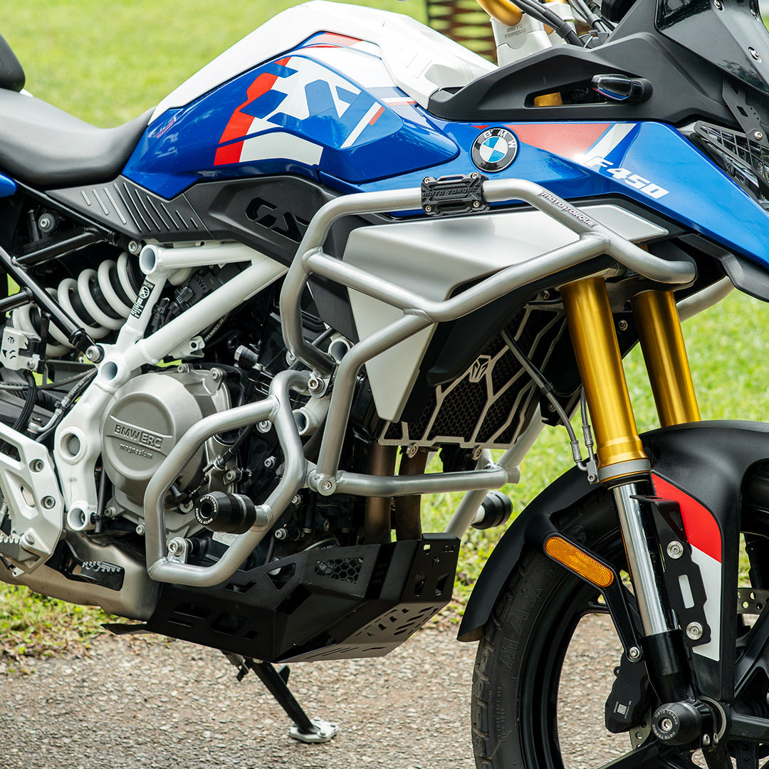 Paramotore Crash Guard Argento Moto Torque per BMW F450 GS