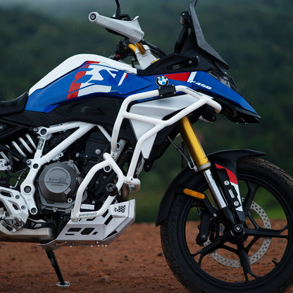 Paramotore Crash Guard Bianco Moto Torque per BMW F450 GS