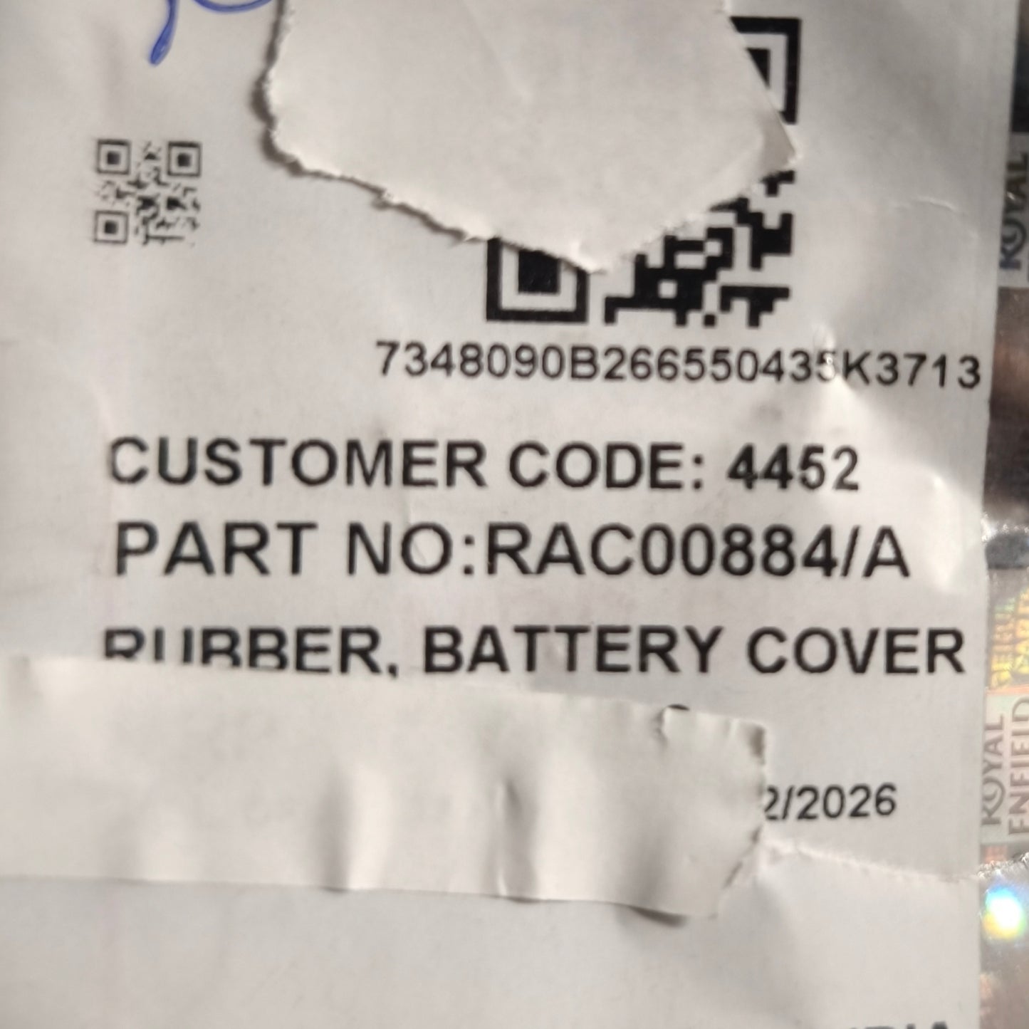Casetta batteria 350Cc Originale Royal Enfield  -RAC00884/A