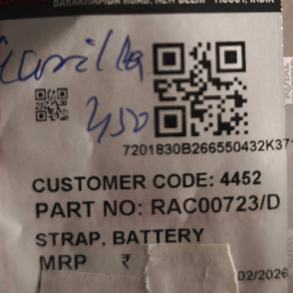 Cinghia batteria Olio Himalayan 450 Originale Royal Enfield  -RAC00723/D