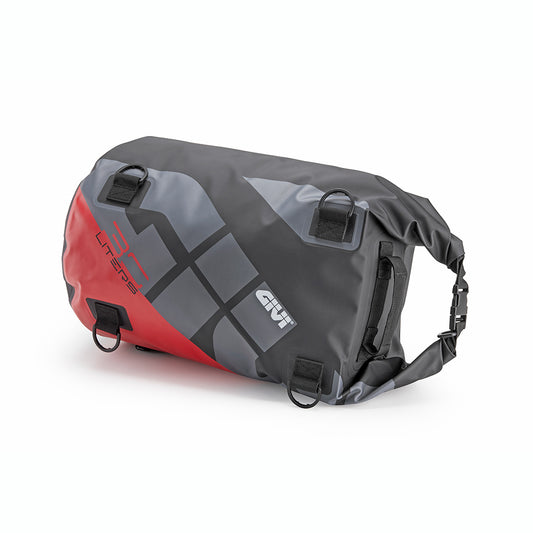 Borsa Cargo GIVI EA114GRB 30 Litri Impermeabile Grigia e Rossa