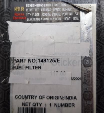 Original Royal Enfield Benzinfilter Interceptor/GT/BEAR 650 - 148125