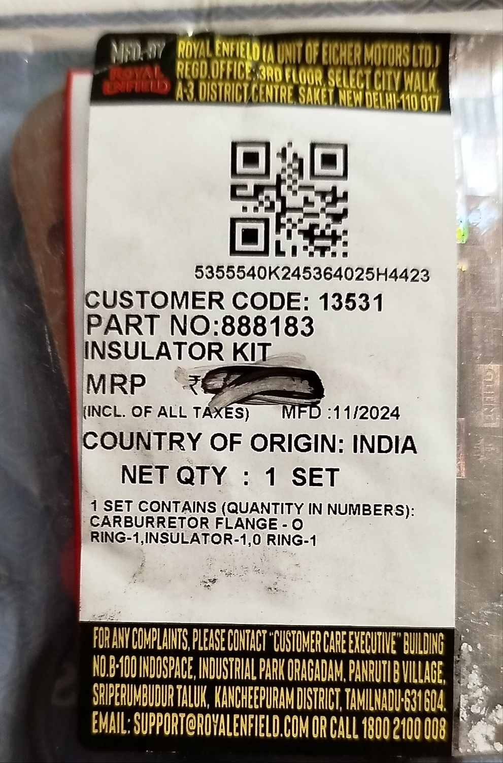 Insulator KIT - Guarnizioni -888183