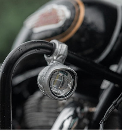 Royal Enfield KXA00064-KXA00075 original LED fog lights - Silver for Super Meteor 650 / Shotgun 650 /Classic 650/ New Bullet 350 /Classic 350 /Meteor 350