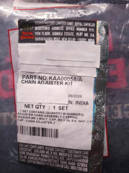 Kit Regolazione Catena Orignale Royal Enfield 350cc- KAA00058