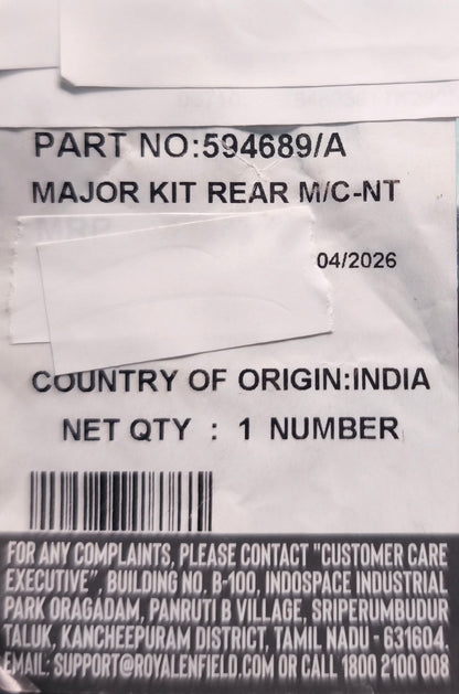Kit revisione Pinza Freno Posteriore originale Royal Enfield -594689/A
