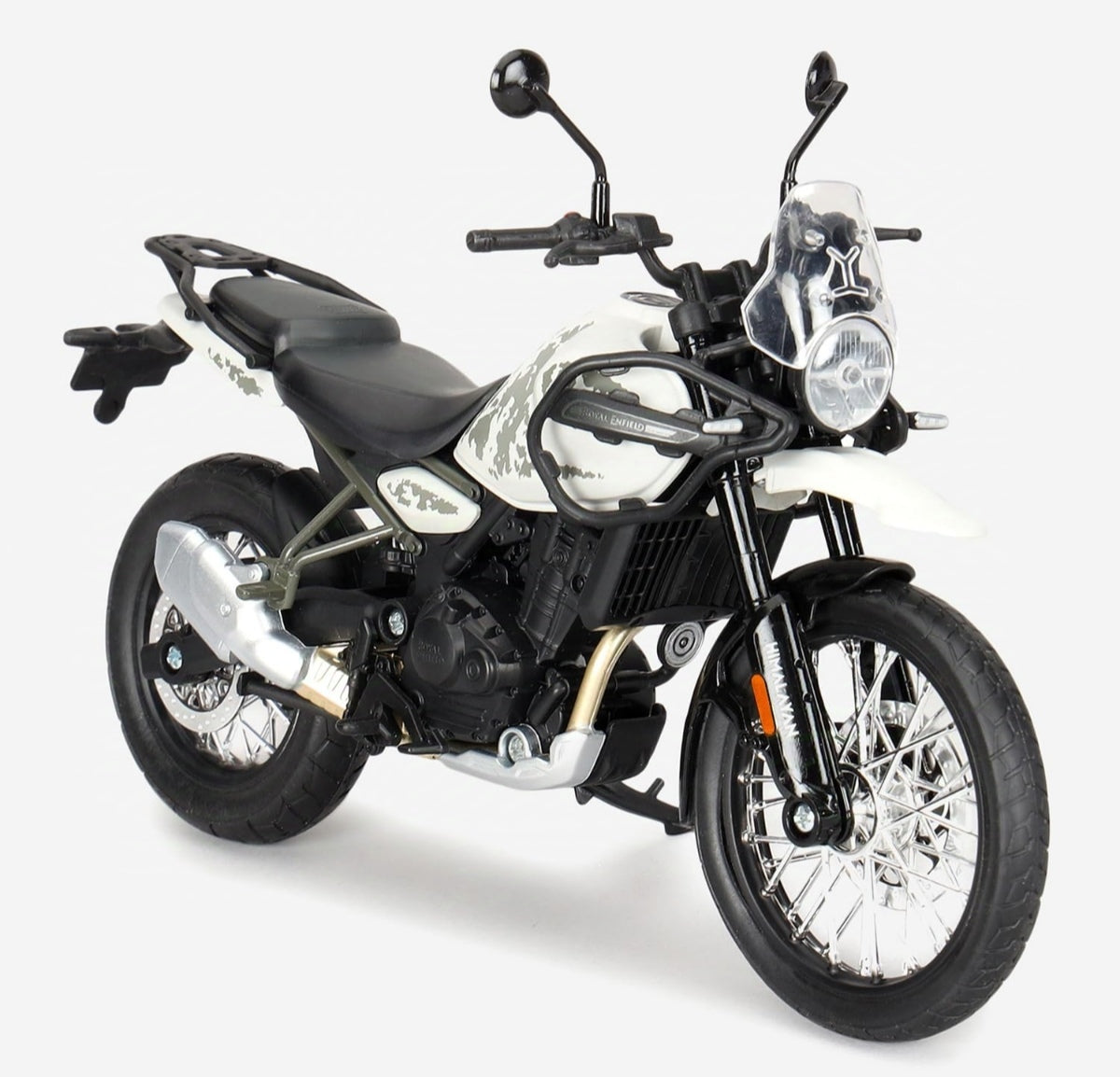 Royal Enfield Himalayan 450 KAMET WEISS 1:12 Modell
