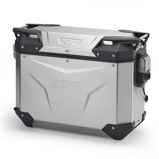Valigia Laterale Sinistra Moto GIVI Trekker Outback EVO Alluminio Naturale 37 lt OBKEV37AL