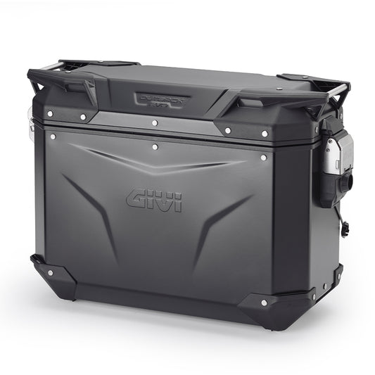 Valigia Laterale Sinistra Moto GIVI Trekker Outback EVO Black Line Alluminio Verniciato Nero 37 lt OBKEV37BL
