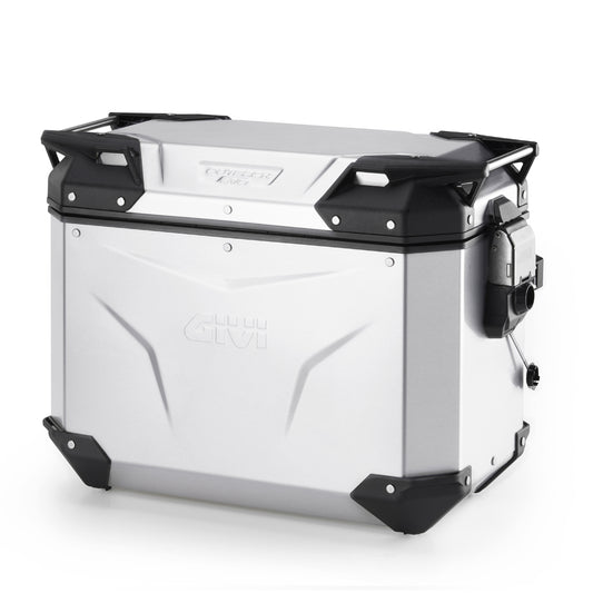 Valigia Laterale Sinistra GIVI Trekker Outback EVO Alluminio Anodizzato 44 lt OBKEV44AAL