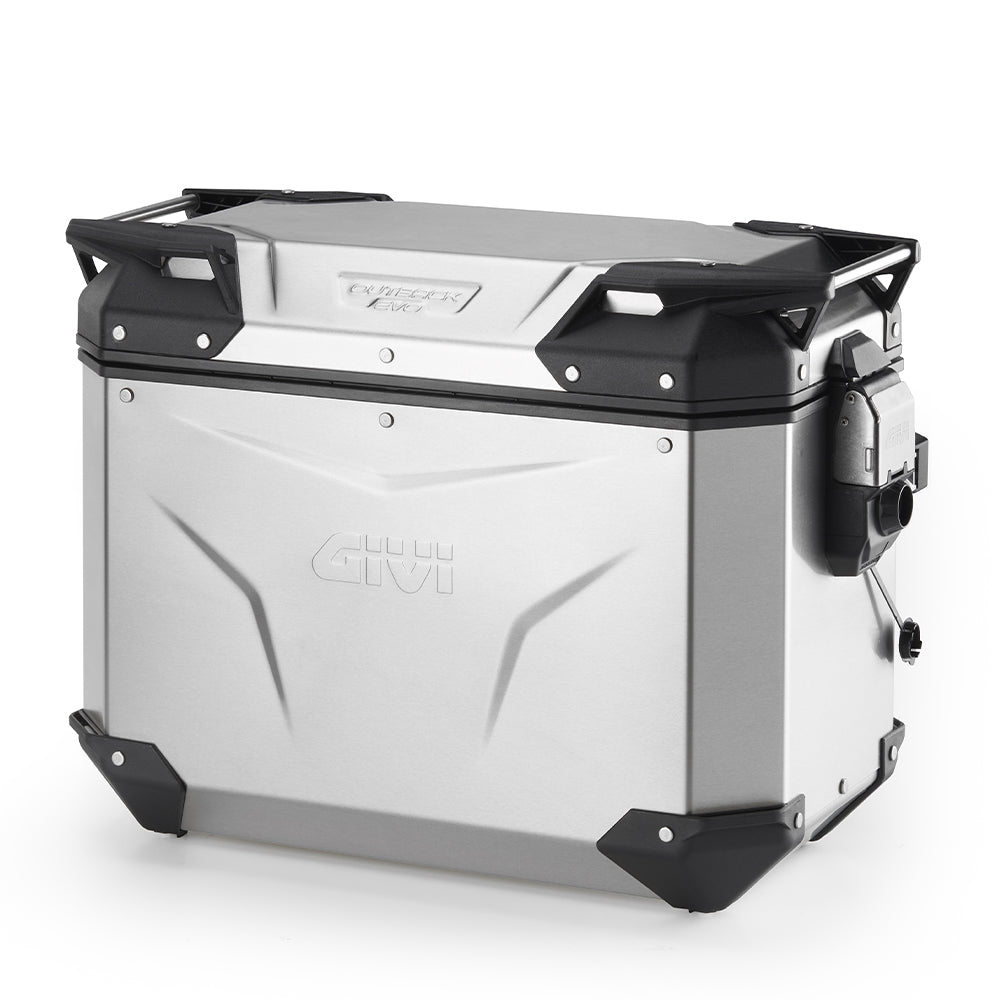 Valigia Laterale Destra GIVI Trekker Outback EVO Alluminio Anodizzato 44 lt OBKEV44AR