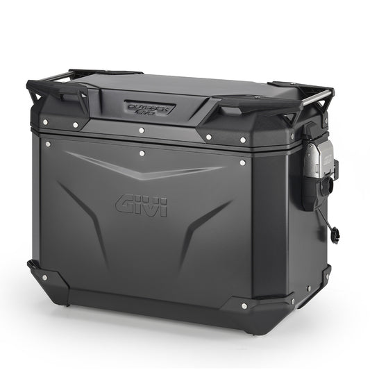 Valigia Laterale Sinistra Moto GIVI Trekker Outback EVO Black Line Alluminio Verniciato Nero 44 lt OBKEV44BL