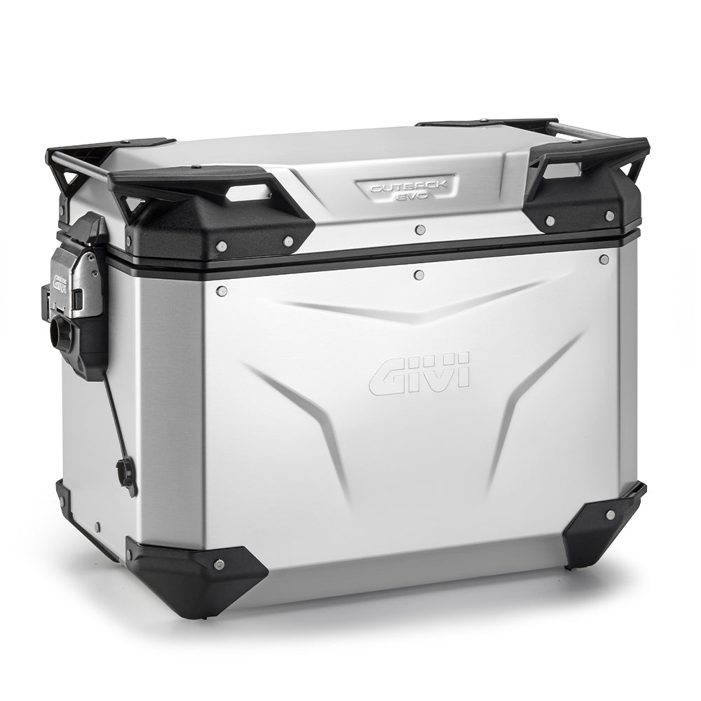 Valigia Laterale Sinistra GIVI Trekker Outback EVO Alluminio Naturale 48 lt OBKEV48A