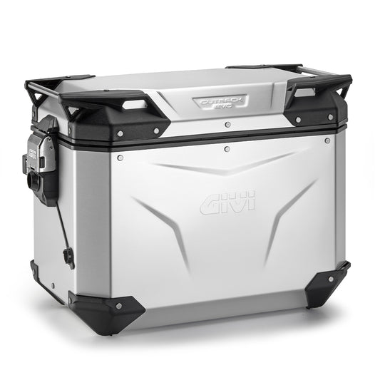 Valigia Laterale Destra Moto GIVI Trekker Outback EVO Alluminio Anodizzato 48 lt OBKEV48AAR