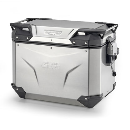 Valigia Laterale Sinistra GIVI Trekker Outback EVO Alluminio Naturale 48 lt OBKEV48A