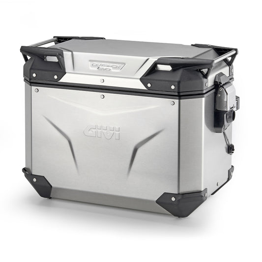 Valigia Laterale Sinistra GIVI Trekker Outback EVO Alluminio Naturale 48 lt OBKEV48A