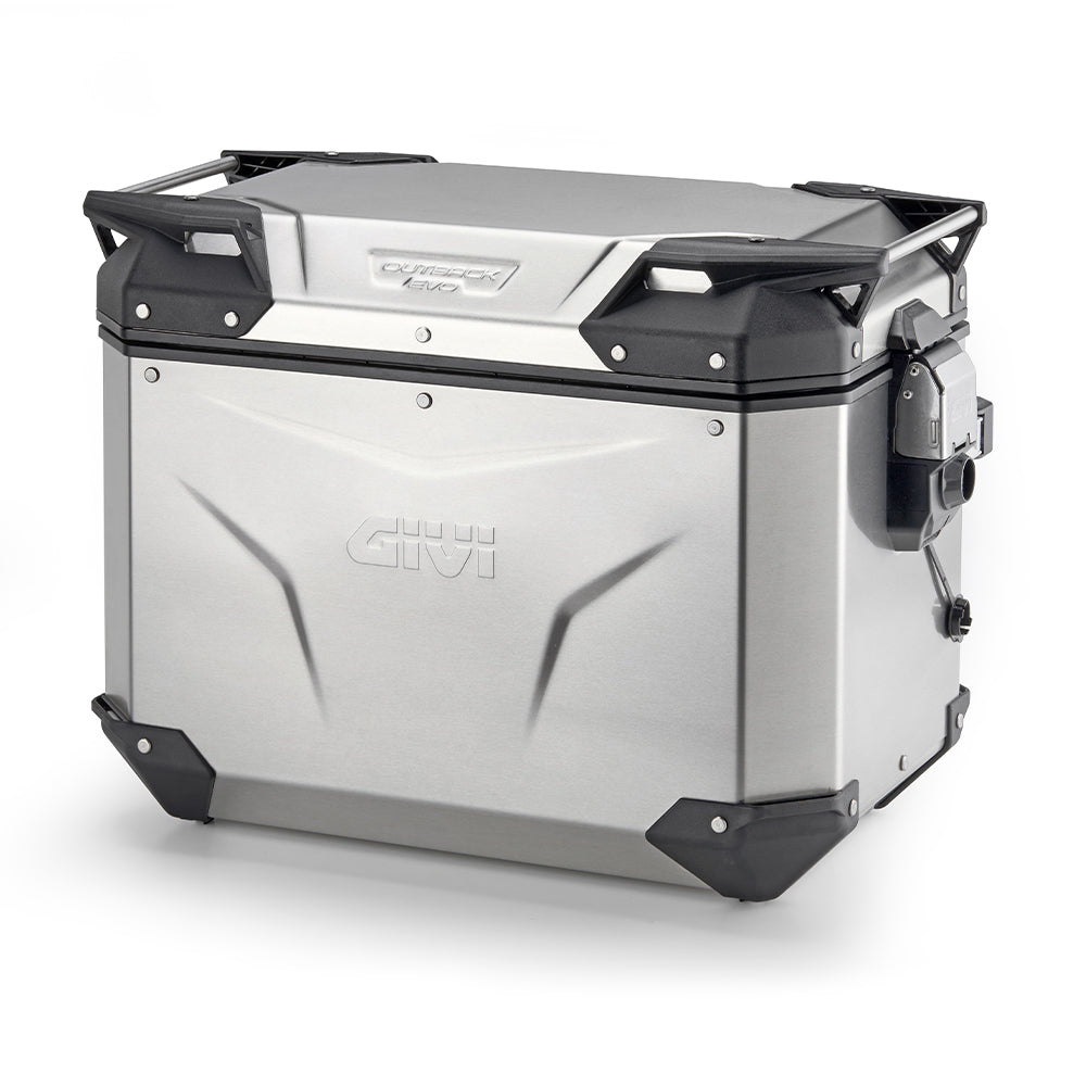 Valigia Laterale Sinistra Moto GIVI Trekker Outback EVO Alluminio Naturale 48 lt OBKEV48AL