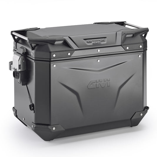 Valigia Laterale Destra Moto GIVI Trekker Outback EVO Black Line Alluminio Verniciato Nero 48 lt OBKEV48BR
