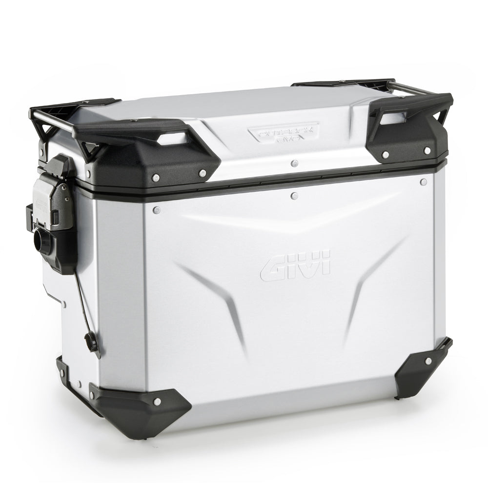 Valigia Laterale Destra GIVI Trekker Outback EVO Alluminio Naturale 40 lt OBKEVS40AR