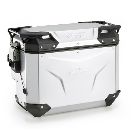 Valigia Laterale Destra GIVI Trekker Outback EVO Alluminio Naturale 40 lt OBKEVS40AR