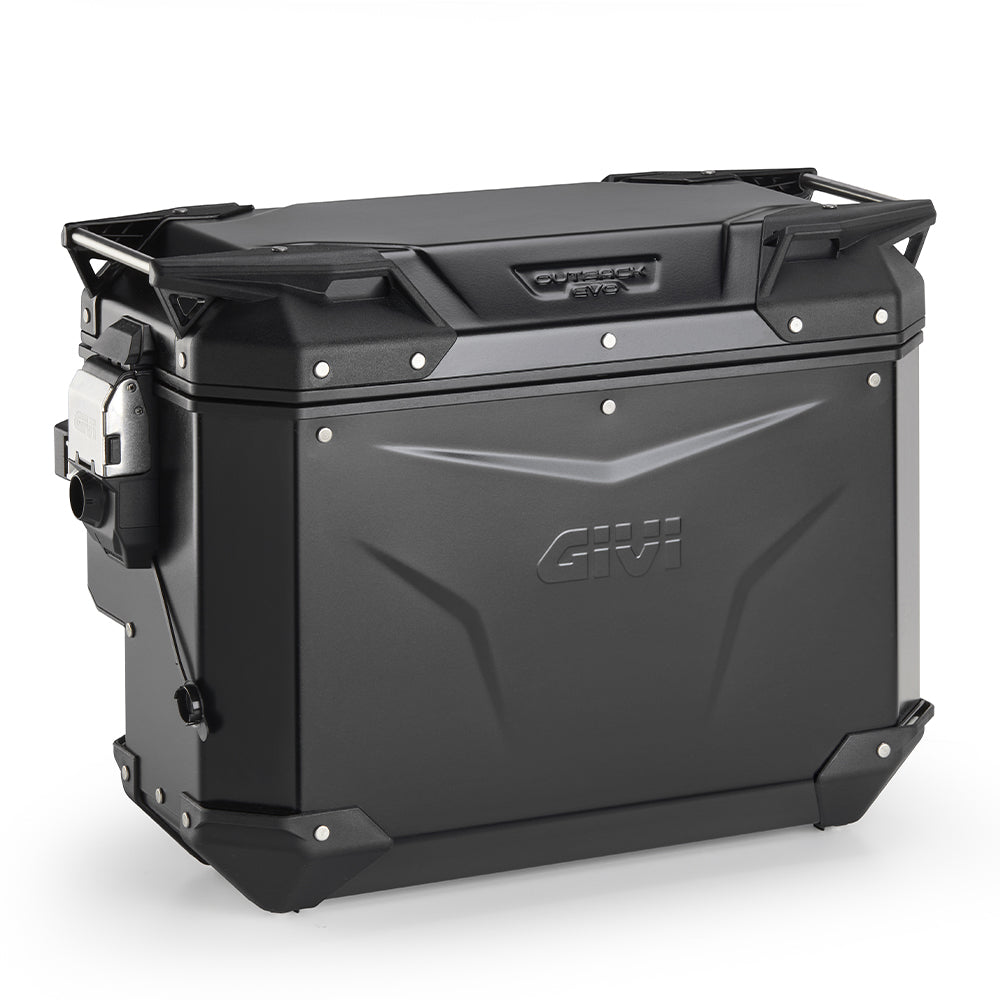 Valigia Laterale Destra GIVI Trekker Outback EVO Alluminio Naturale 40 lt OBKEVS40AR