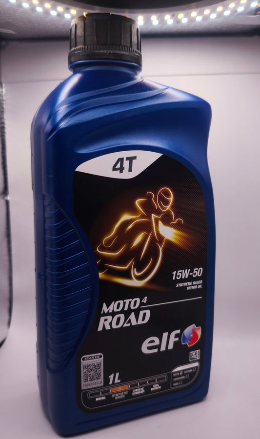Olio Moto ELF Moto Road 15w-50-4 TEMPI  -1 litro