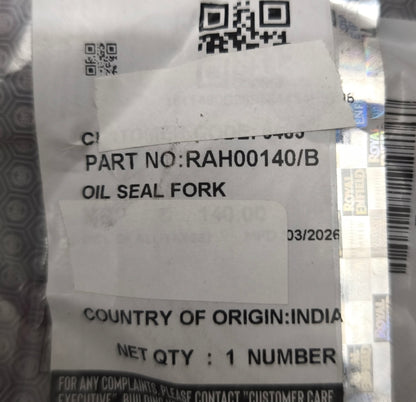 Paraolio Forcella originale Royal Enfield- RAH00140/B- Oli seal Fork- 350CC