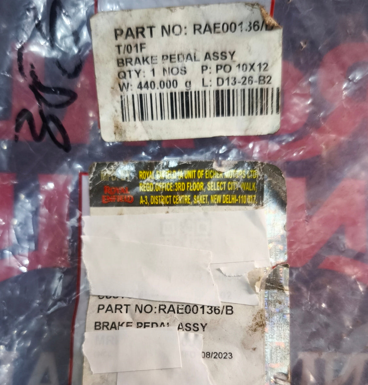 Pedale freno HNTR 350 Originale Royal Enfield- RAE00136