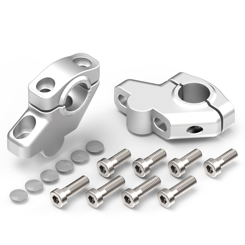 Riser manubrio con offset +30 mm / -21 mm per Royal Enfield Hunter 350 (HNTR 350, 2022-2024)