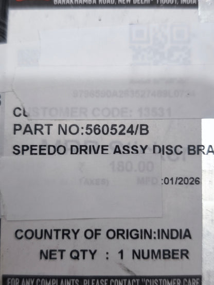 Speedometer drive for Royal Enfield / ELECTRABullet -500-560524