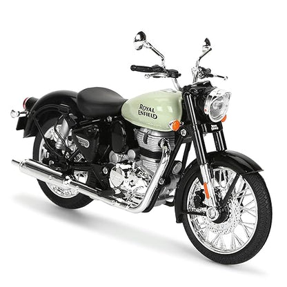 Royal Enfield Classic 350 Redditch Green Modell im Maßstab 1:12