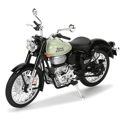 Royal Enfield Classic 350 Redditch Green Modell im Maßstab 1:12