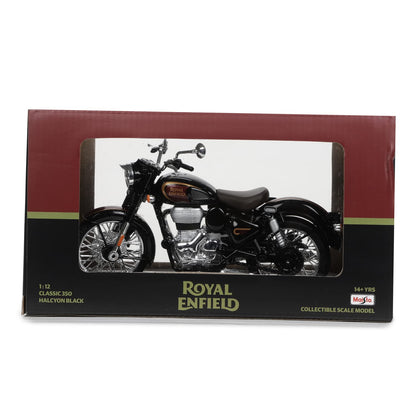 Royal Enfield Classic 350 Redditch Green Modell im Maßstab 1:12